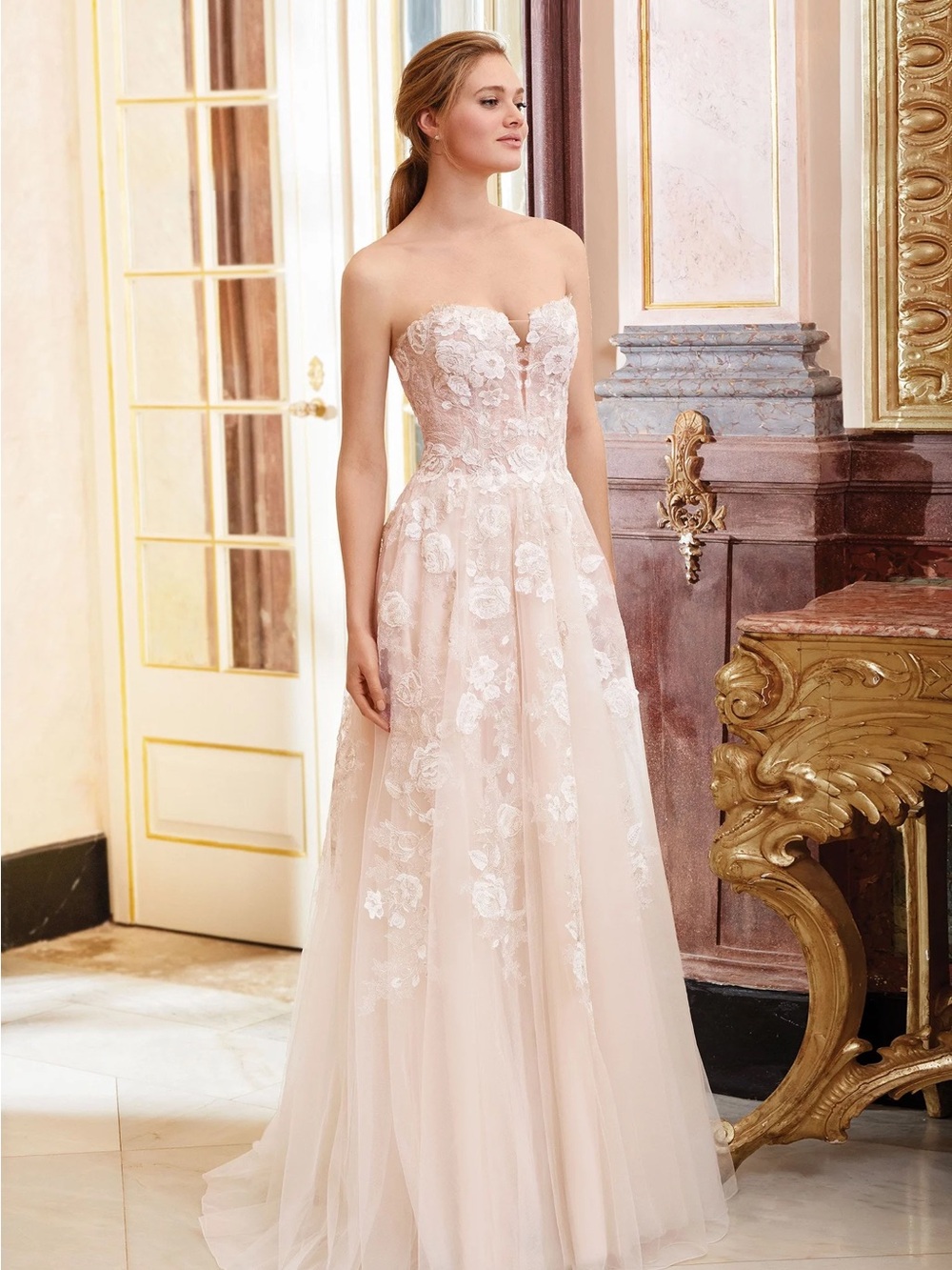 Justin Alexander Sincerity Wedding Gown in Blush